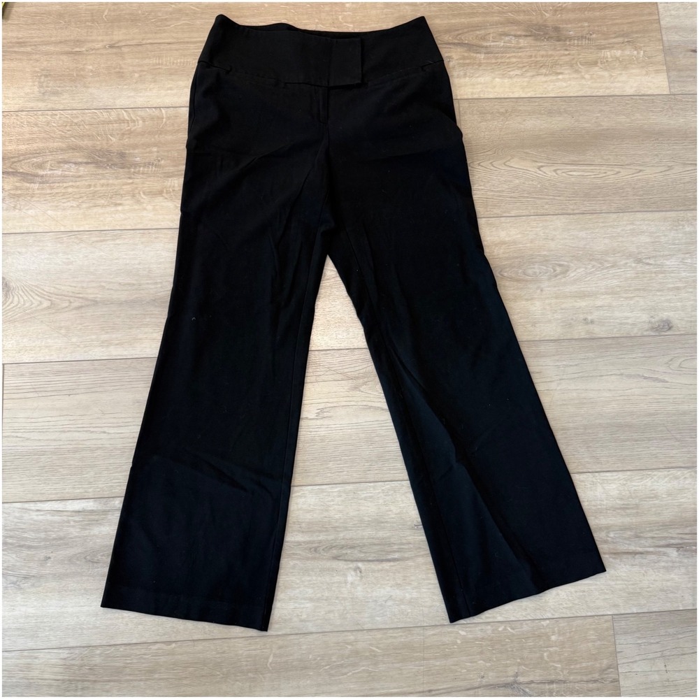 INC International Concepts Black Minimalist Stretch Dress Pants Women's 10 EUC